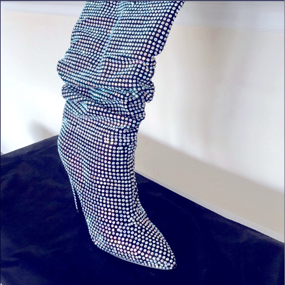 Steve Madden Crushing Rhinestone Slouch boot